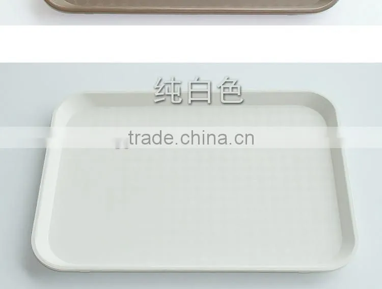 Plastic food serving tray