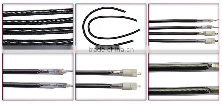 carbon fiber quartz heater tube infrared lamp