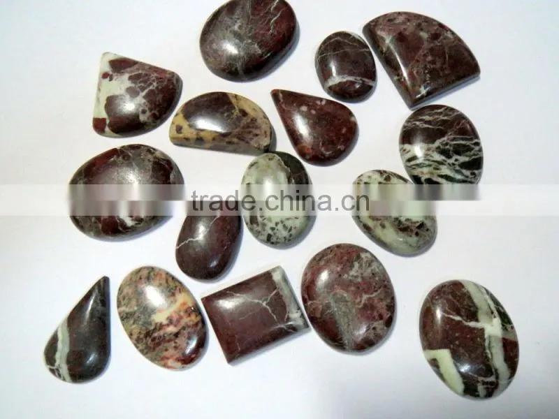 Brecciated Jasper Gemstone Cabochons