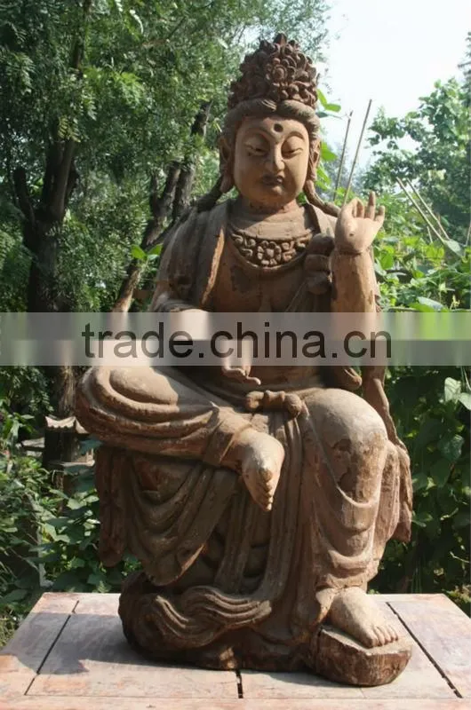 Chinese Antique Wooden Buddha Statue