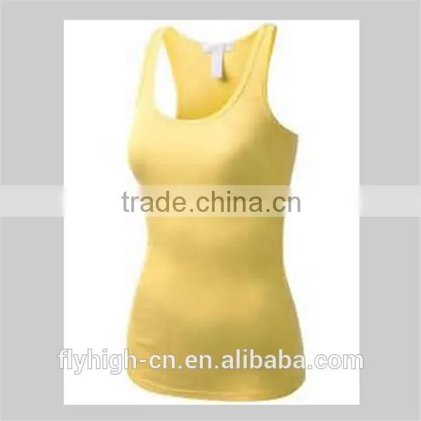 ladies summer ribbed spandex racerback for women