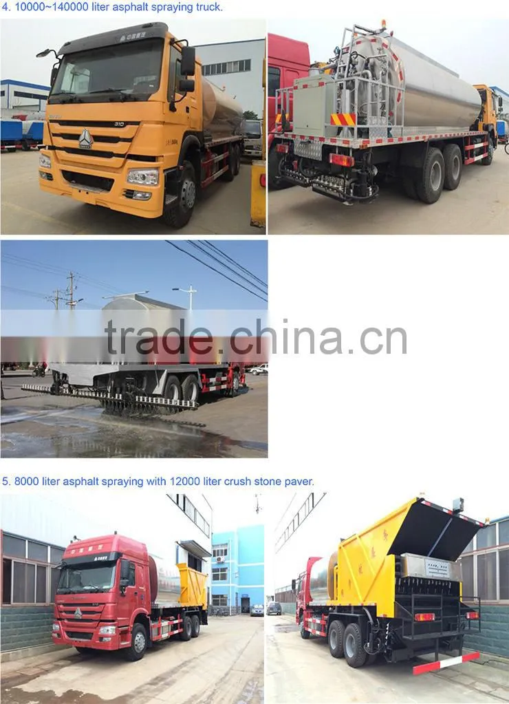 10000 liter bitumen paver, 10 m3 bitumen tanker truck, asphalt sprayinger tank truck