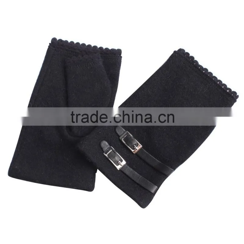women fingerless gloves knitted winter