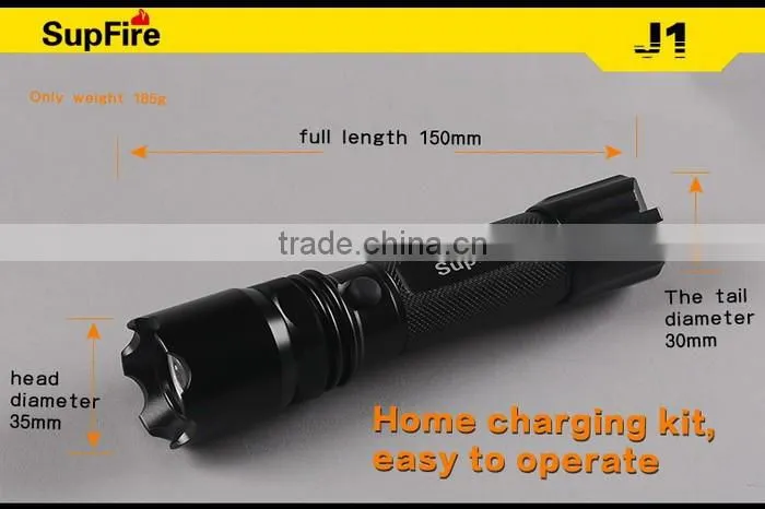 Supfire J1 mini size high power direct charge led torch