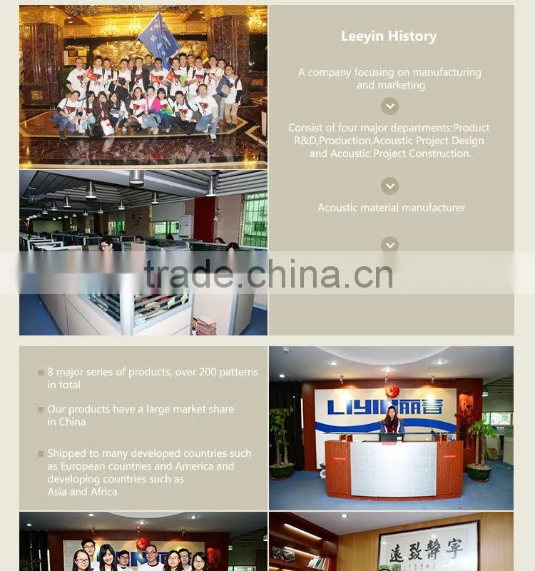Best Selling Acoustic Material Soundproof Fabric Board