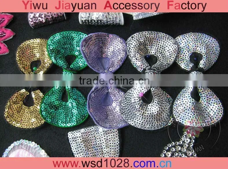 sequin bow applique