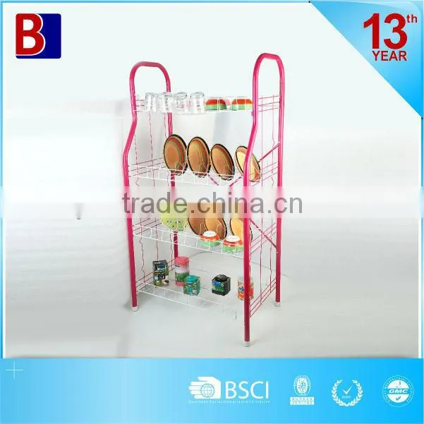 4 Tiers Metal dish rack,sundries rack,dish holder (BJ-DR004(L))