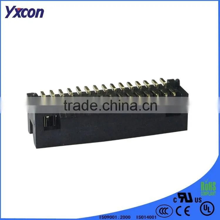 Dongguan supplier 1.27mm pitch vertical SMD two rows with locating pegs box header