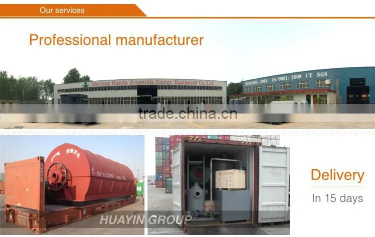 ISO9001& ISO14001 Turn Waste Tire To Oil