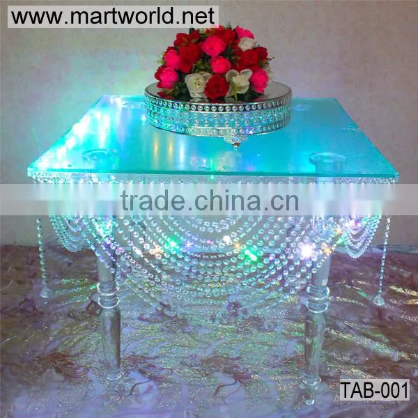 Wedding table acrylic crystal wedding table for wedding decoration party home&hotel decoration(TAB-001)