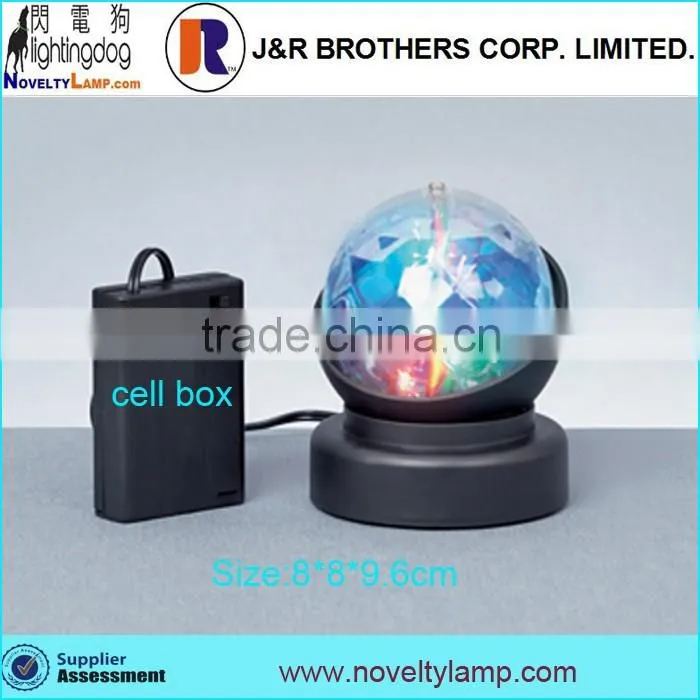 3 inch flashing colorful rotating kaleidoscope lamp party light