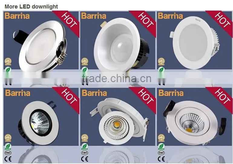 factory price 9 watts LED COB Downlight with high Flux, downlight with 360 degree rotatable