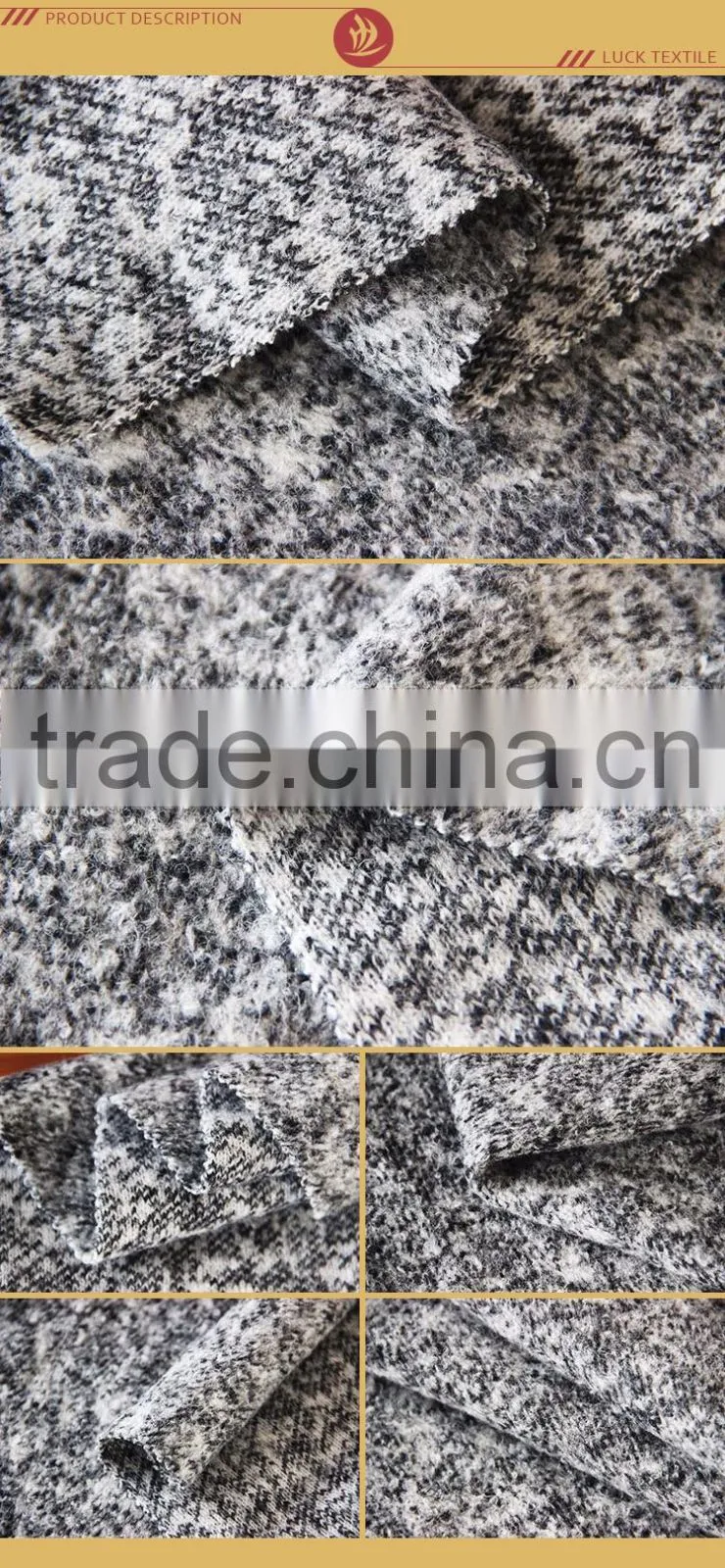 Wool blend knit fabric for garment 4F15080WM