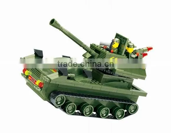 Military Tank Vehicle Block Toy For Kids