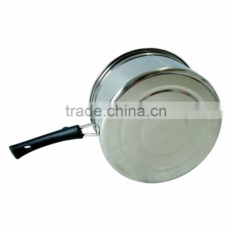 stainless steel 304 nonstick mini kitchen universal pot with seeable glass lid