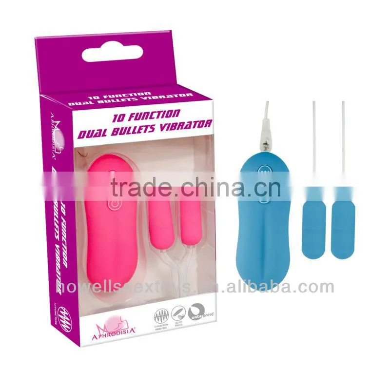 sex game 10 mode female double bullet vibrator sex toy