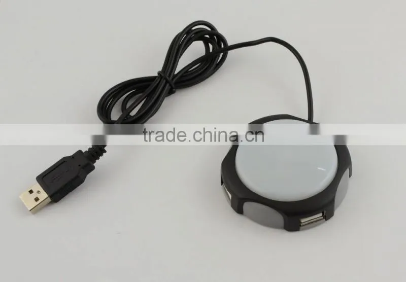 Creative Style USB2.0 Hub with 4 Ports Can Print Logo on Webkey Button as Promotional Gifts