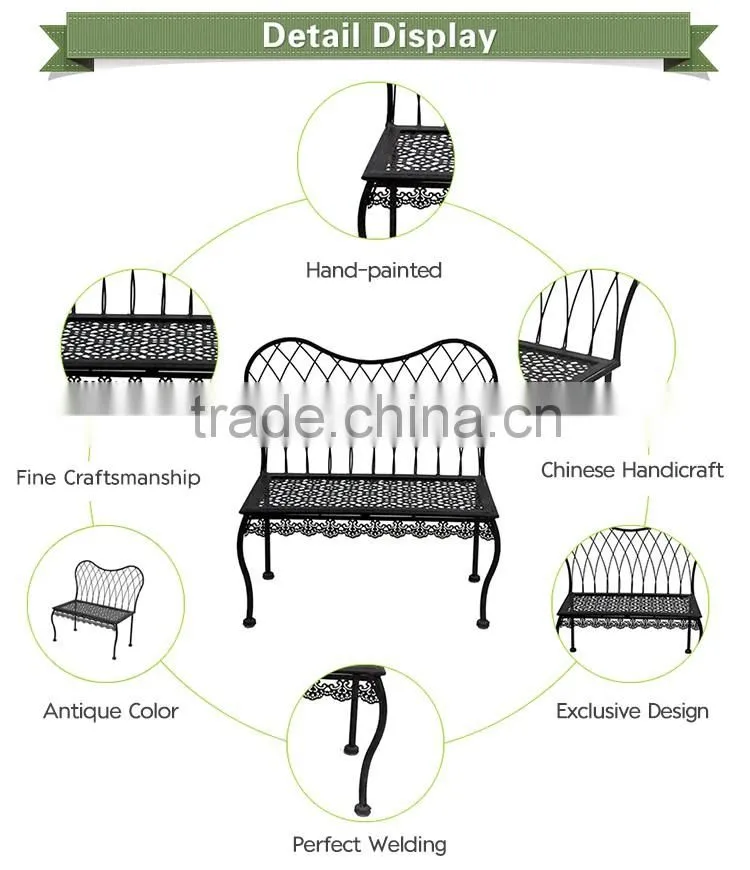 Metal chair shape plant stand