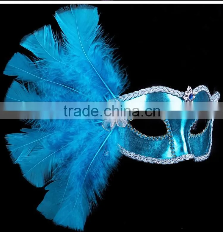 Carnival masks paty masks half feather mask