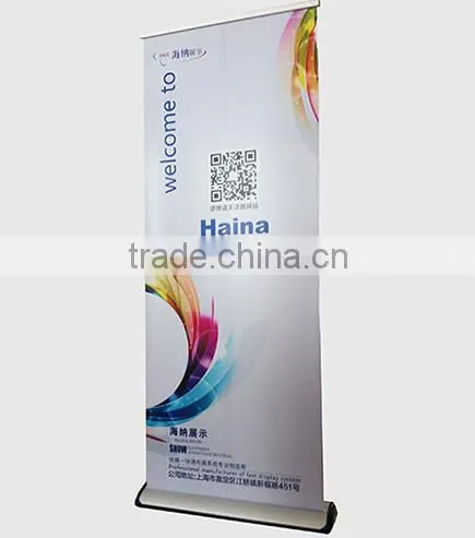 Luxury,Level up wide base roll up stand, advertising roll up stand