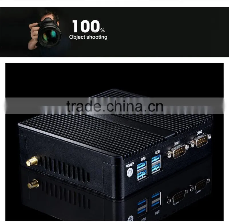 Pentium 3805U MINI PC Dual Lan 2G RAM 64G SSD Haswell Barebone Computer With VGA,Support Msata +2.5inch hdd MINI PC SSD