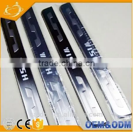 version Car Trunk Pedal for wish,back pedal Car LED illuminated door sill plate for prius, LED step scuff plate for toyota wish