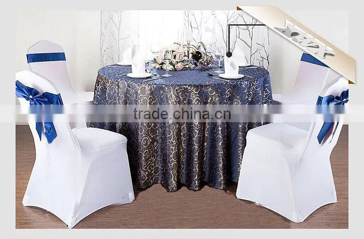 TC-159 Factory Wholesale 100%Polyester Sequin Rosette Table Cloth