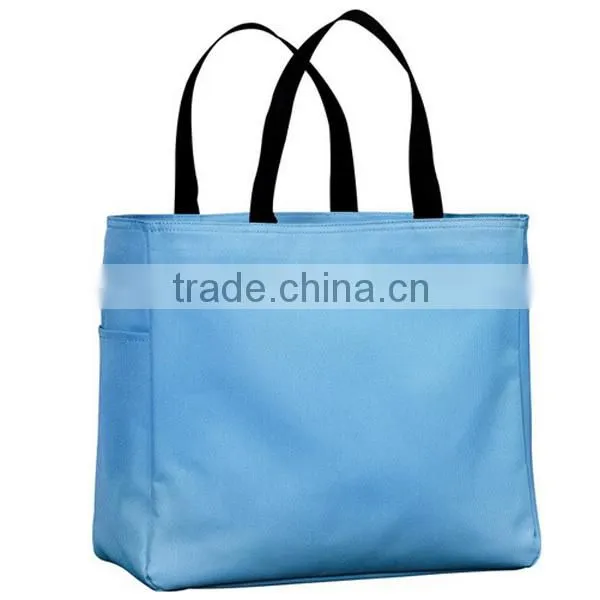 Webbing Handles 600D Polyester Canvas Shopping Tote Bag