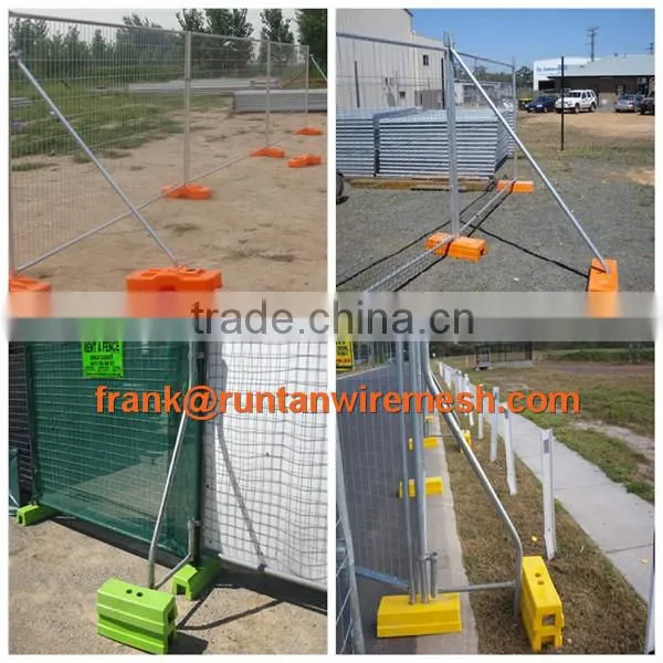 Australia standard construction hot dipped galvanized steel tube welded temp fence