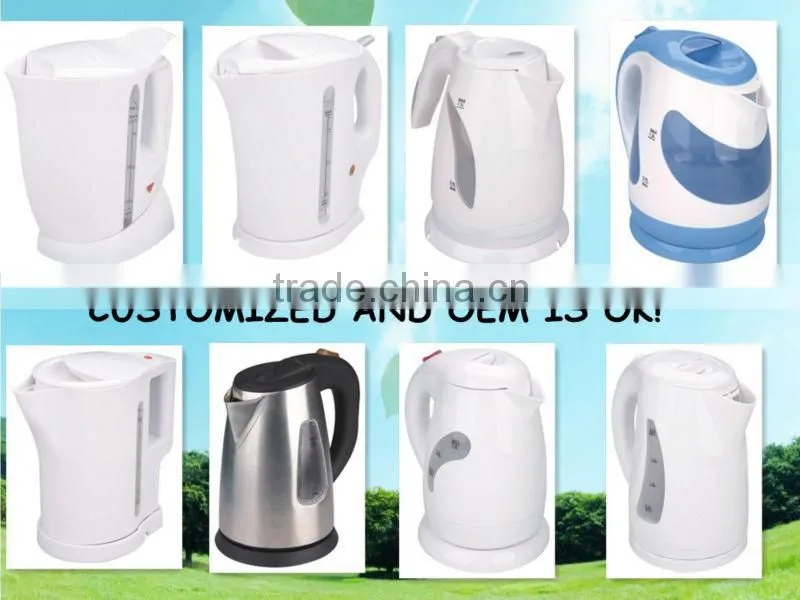 cheap 1.7L 360 degrees cordless electric kettle on power base,cheap mini cordless plastic kettle, CE/RoHS approved HEK-8082