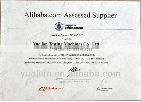 Promotion computer servo control drop hammer impact tensile test machine from Yuelian YL-6611D