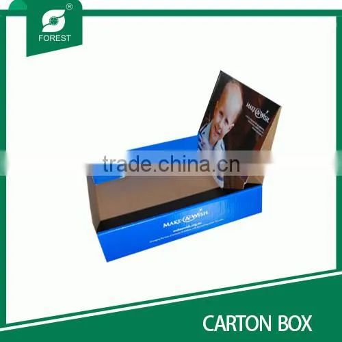 Custom color display box corrugated carton box