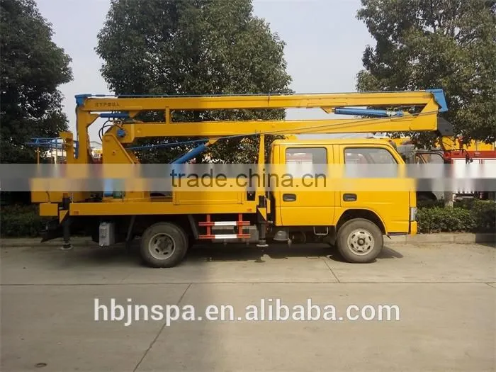 16M yellow double row aerial work platform truck JMC