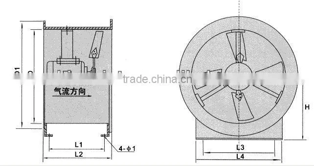 Stainless steel axial fan/ventilation exhaust fan