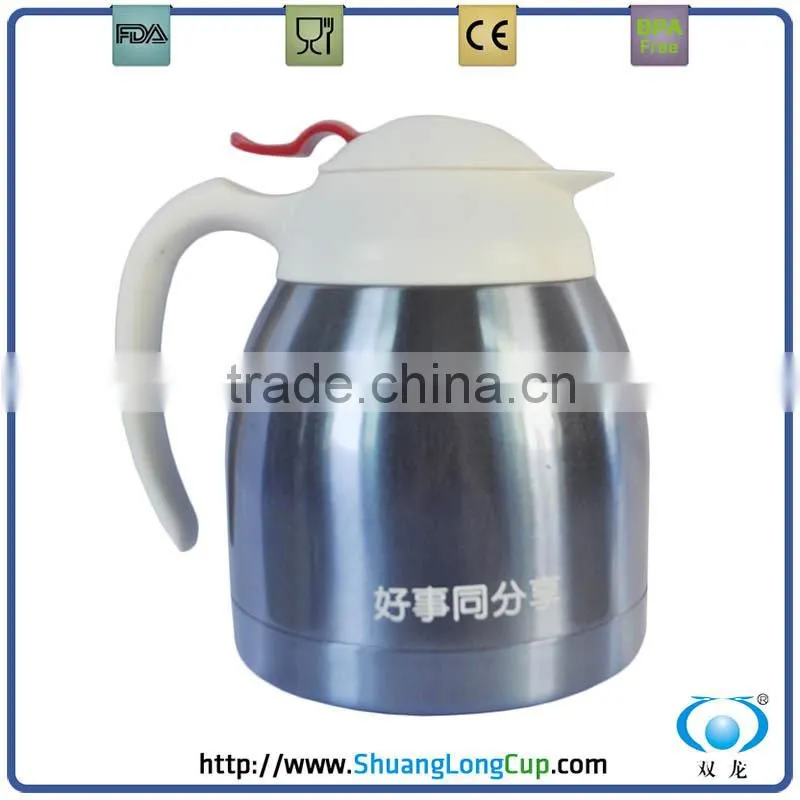 ss printing thermos steel coffee pot/coffee maker