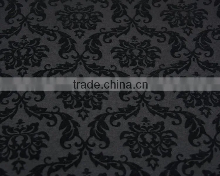 textile fabric customized design polyester spandex flocking fabric