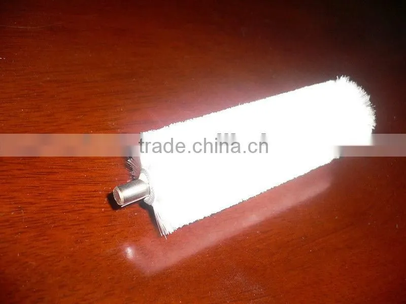 Industrial Cylindrical Coil Brush Roller With Iron Pipe