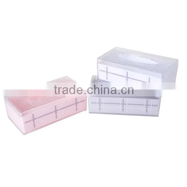 Concise Style grid square tissue box decorate sanitary ware