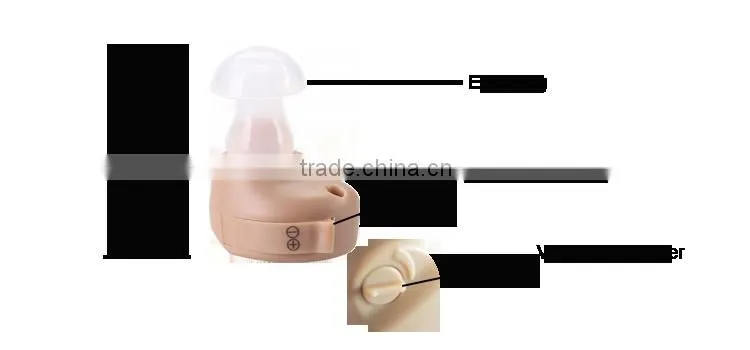 2016 economic mini sound amplifier in the ear ite high power hearing aids