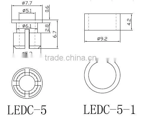 Plastic LED Spacer support