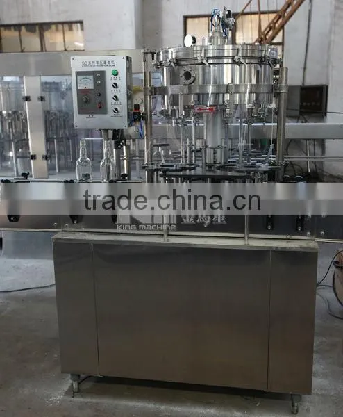 Perfect glass vodka / alcohol bottling machine