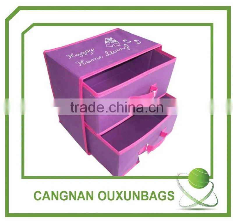 Folded pp non woven storage box