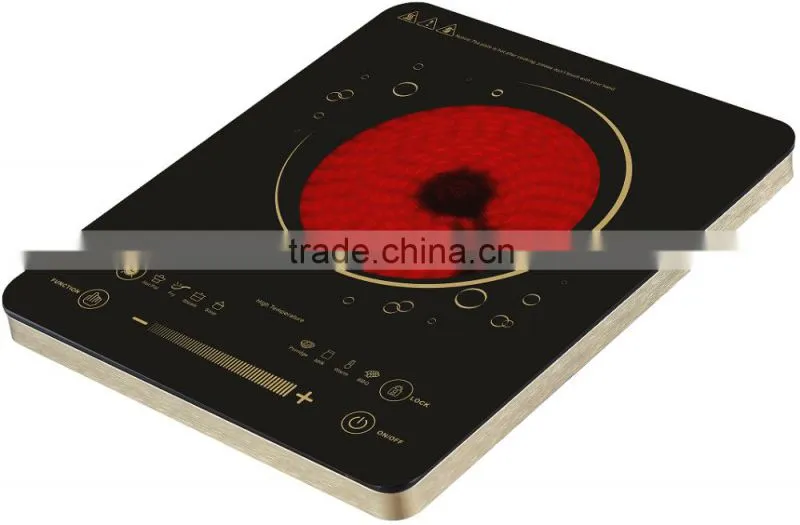 Aluminium body/handles CB,CE, stainless steel bodyceran ceramic hob handle electric infrared cooker price