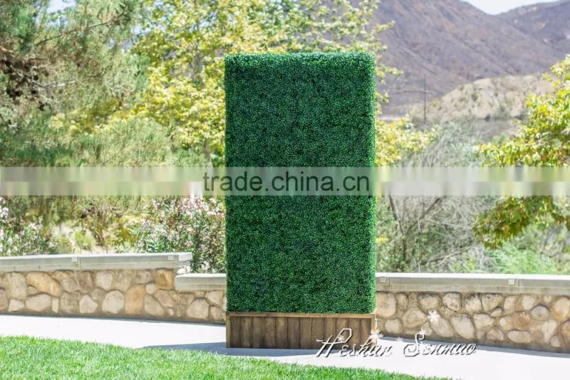 PE Material and Artificial Topiary Hedge Plant Type Milan Grass mat