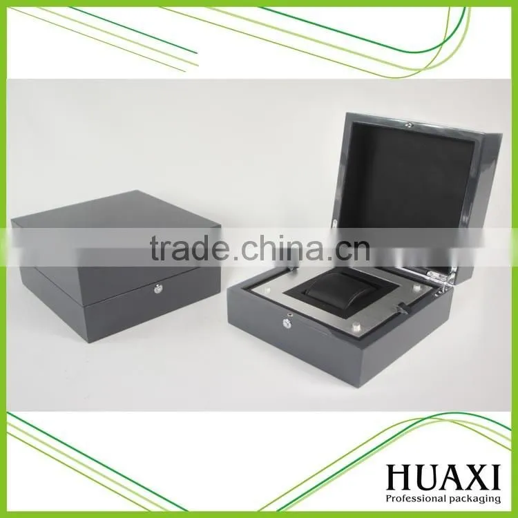 Personalized custom Luxury Single Wood Watch Boxes
