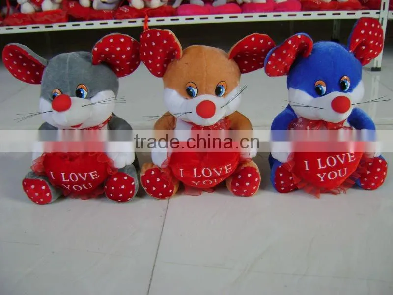 lovely&beautiful soft stuffed plush valentine cow with baby for valentine festival