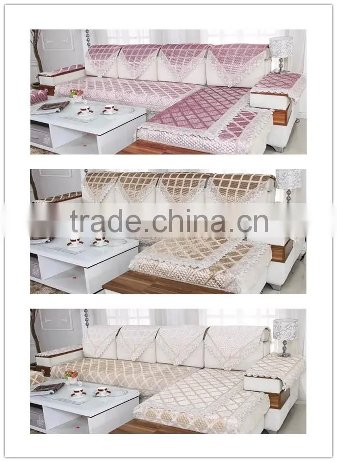 Print microfleece fabric sofa cover
