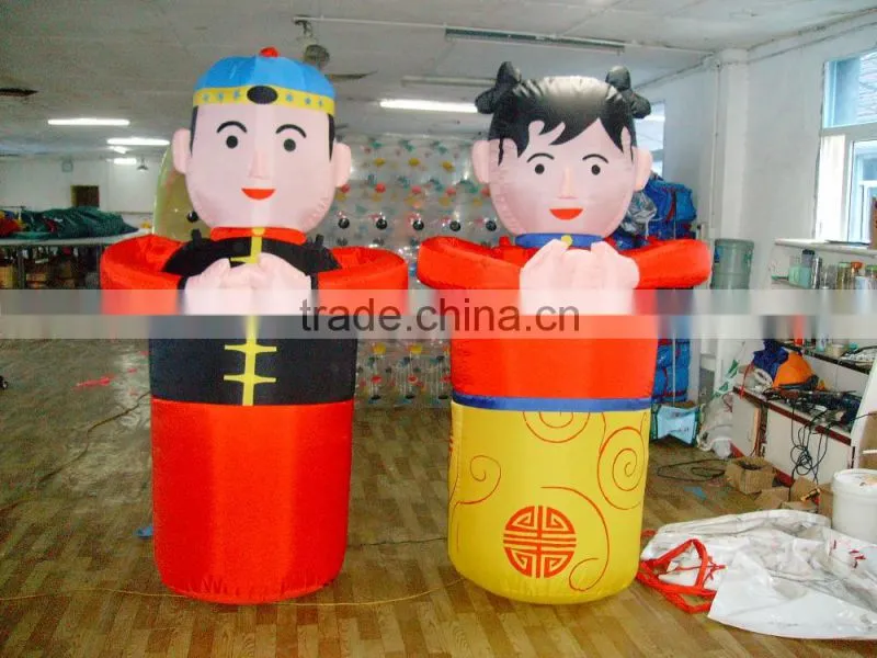 colorful durable christmas socking modeling inflatable advertising for festival and party