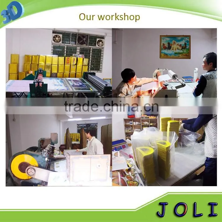Custom lenticular plastic 3D placemats of animal