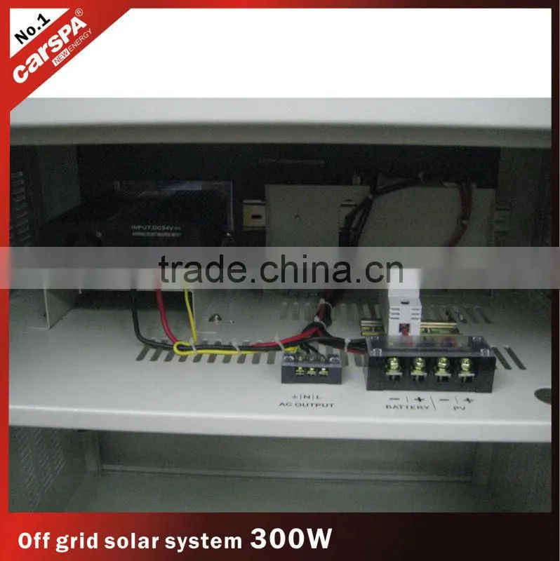 300W DC/AC solar power supply system,off grid solar system for home
